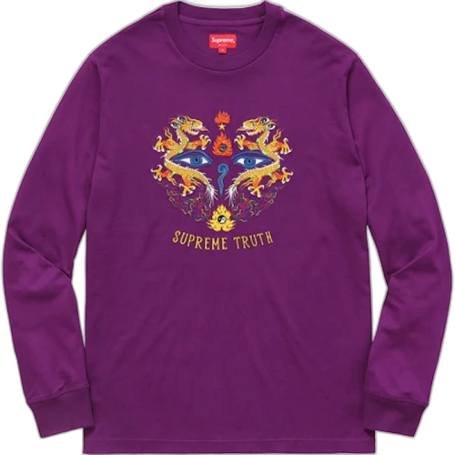 Supreme Truth Long Sleeve Tee Purple