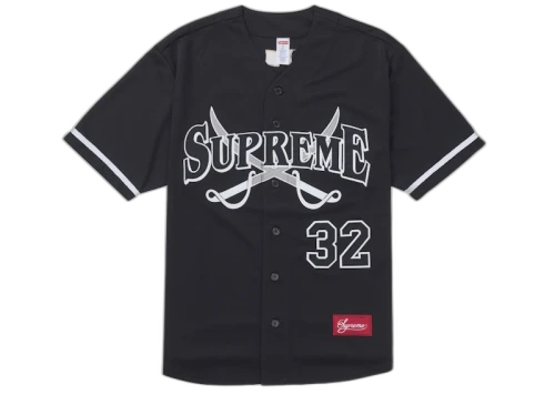 Supreme Swords Baseball Jersey Black