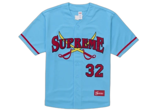 Supreme Swords Baseball Jersey Blue