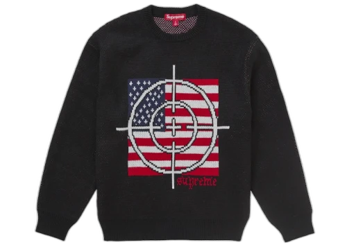Supreme Target Sweater Black