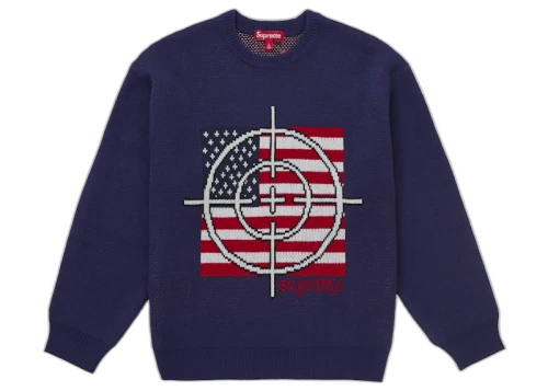 Supreme Target Sweater Navy