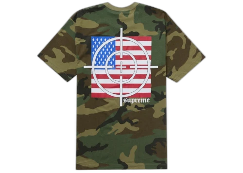 Supreme Target Tee Woodland Camo