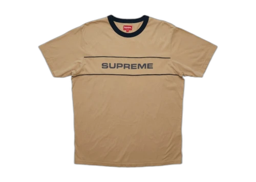 Supreme Team Ringer Tee Tan