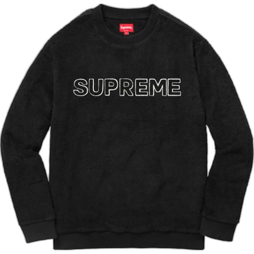 Supreme Terry Crewneck Black