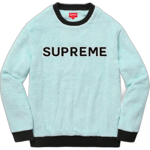 Supreme Terry Crewneck Light Blue