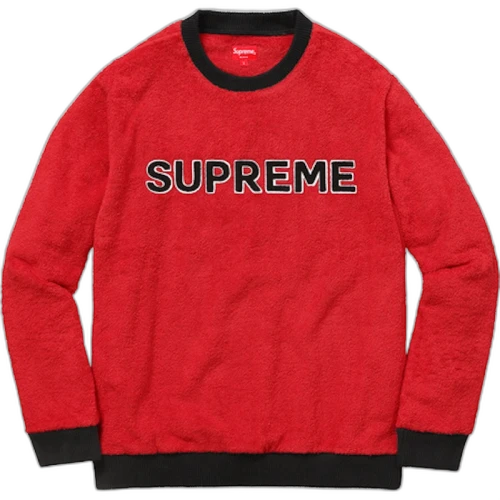 Supreme Terry Crewneck Red