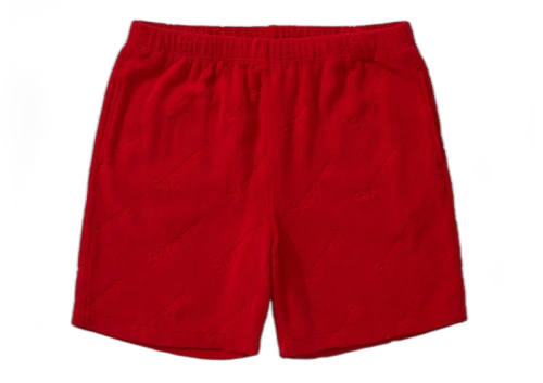 Supreme Terry Jacquard Logo Short Red