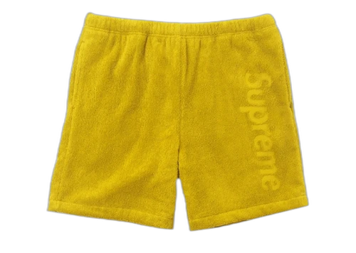 Supreme Terry Logo Short Sulphur
