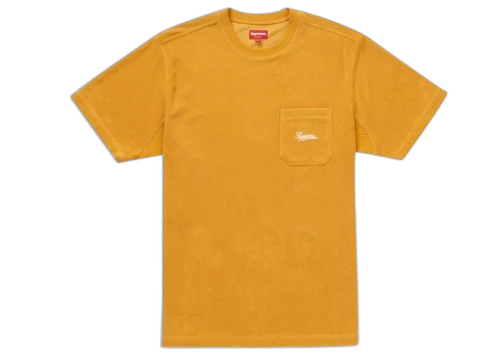 Supreme Terry Pocket Tee Gold