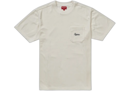 Supreme Terry Pocket Tee White