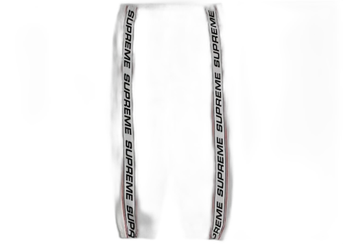 Supreme Text Rib Sweatpant White