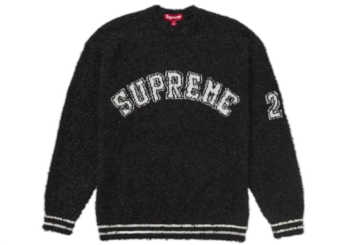 Supreme Textured Arc Sweater Black