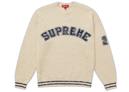 Supreme Textured Arc Sweater Cream