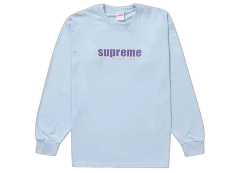 Supreme The Real Shit L/S Tee Light Blue