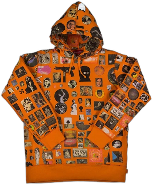 Supreme Thrills Hooded Sweatshirt Orange