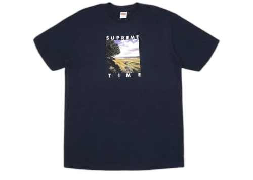 Supreme Time Tee Navy