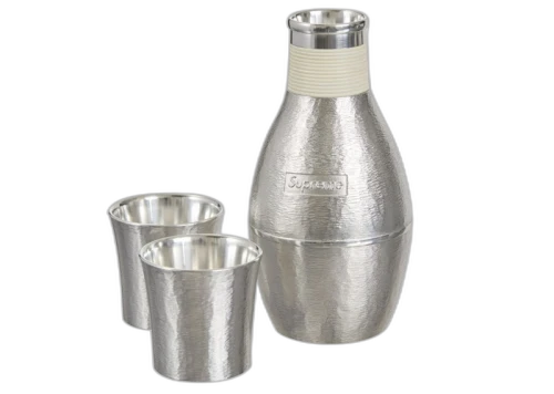 Supreme Tin Sake Set Silver