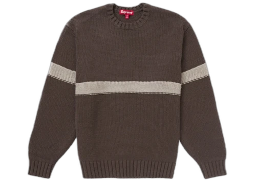 Supreme Tonal Applique Sweater Brown