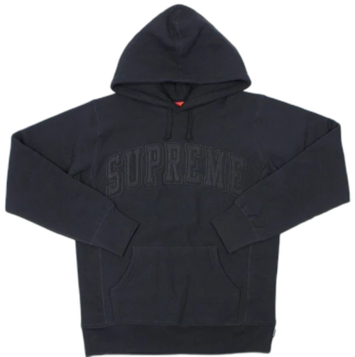 Supreme Tonal Arc Hooded Sweatshirt Black