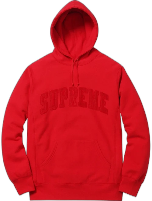 Supreme Tonal Arc Hooded Sweatshirt Red