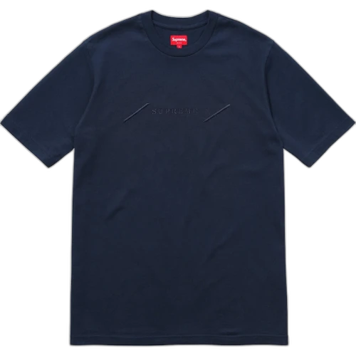 Supreme Tonal Embroidery Top Navy