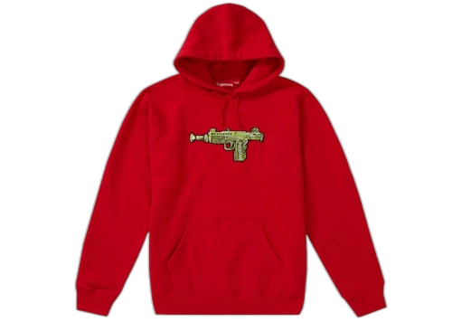 Supreme Toy Uzi Hooded Sweatshirt Red