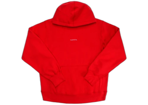 Supreme Trademark Hooded Sweatshirt Red