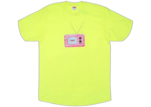 Supreme TV Tee Bright Yellow