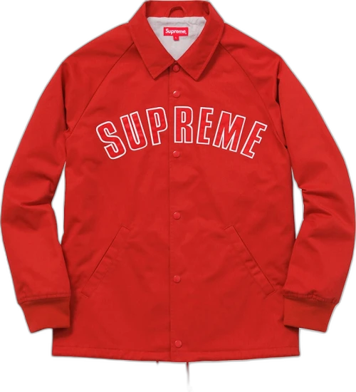 Supreme Twill Coaches Jacket Red