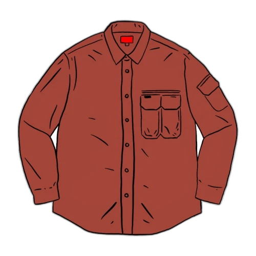 Supreme Twill Multi Pocket Shirt Copper Plaid