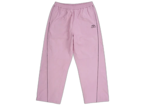 Supreme Umbro Leather Track Pant Pink