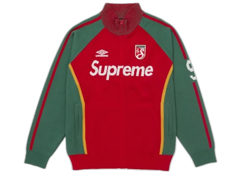 Supreme Umbro Zip Up Sweater Red