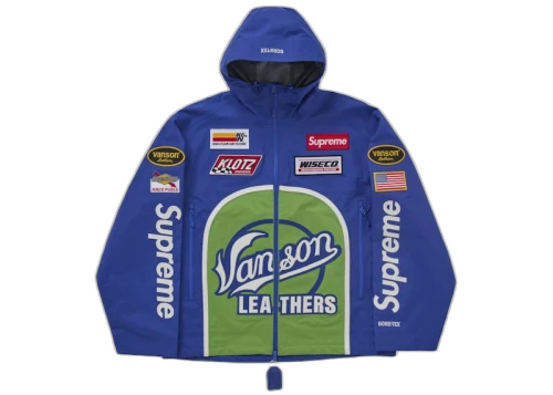 Supreme Vanson Leathers GORE-TEX Shell Jacket Royal