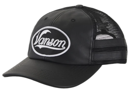 Supreme Vanson Leathers Mesh Back 6-Panel Black
