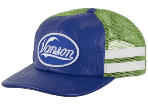 Supreme Vanson Leathers Mesh Back 6-Panel Blue