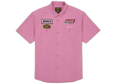 Supreme Vanson Leathers S/S Work Shirt Pink