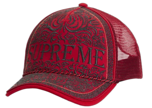 Supreme Vaquero Mesh Back 5-Panel Red