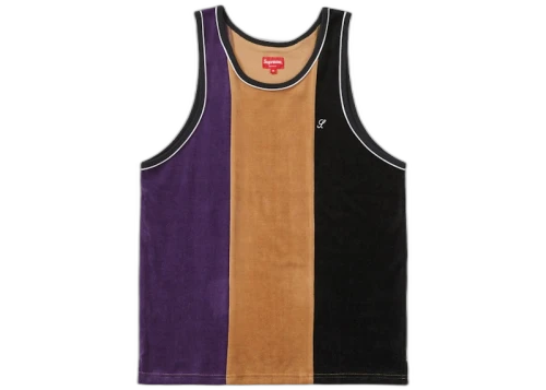Supreme Velour Tank Top Black