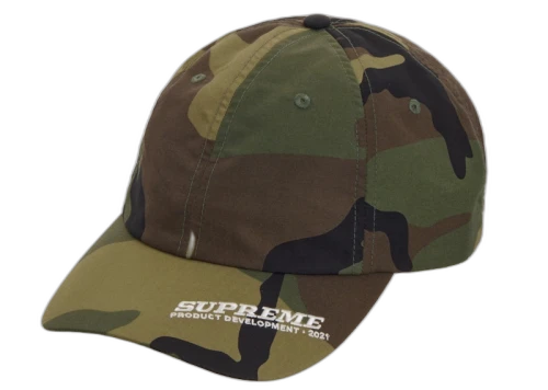 Supreme Visor Logo 6-Panel Woodland Camo