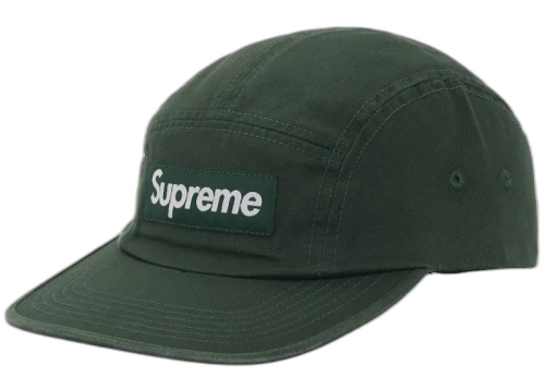 Supreme Washed Chino Twill Camp Cap (FW25) Green