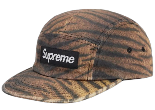 Supreme Washed Chino Twill Camp Cap (FW25) Tiger