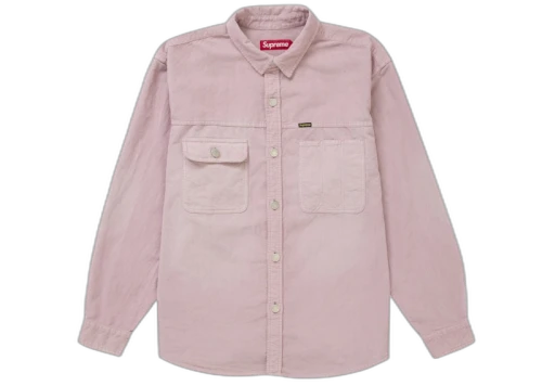 Supreme Washed Corduroy Shirt Dusty Pink