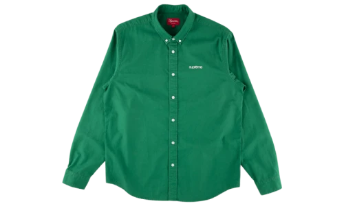 Supreme Washed Twill Shirt Green