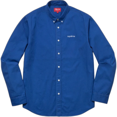 Supreme Washed Twill Shirt Royal