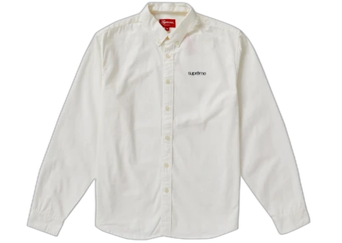 Supreme Washed Twill Shirt (SS19) White