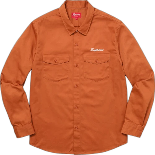 Supreme Waste Work Shirt Burnt Orange