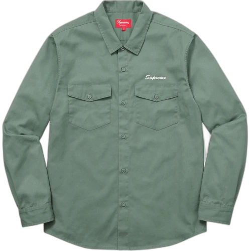 Supreme Waste Work Shirt Light Green