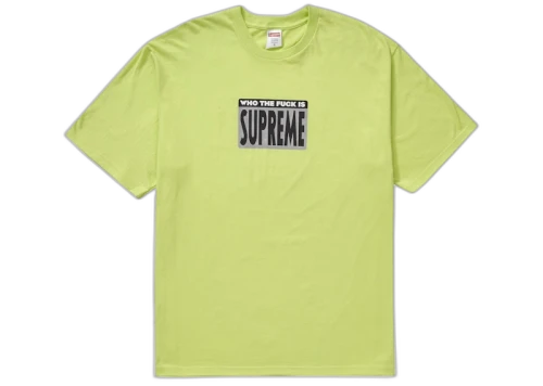 Supreme Who The Fuck Tee Neon Green