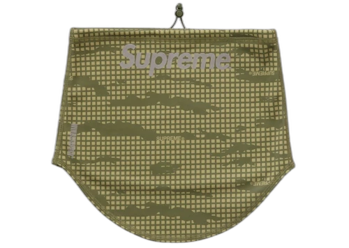 Supreme WINDSTOPPER Neck Gaiter Olive Grid Camo