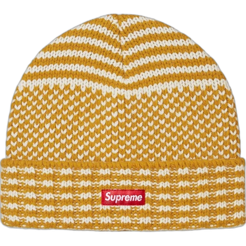 Supreme Wool Jacquard Beanie Gold